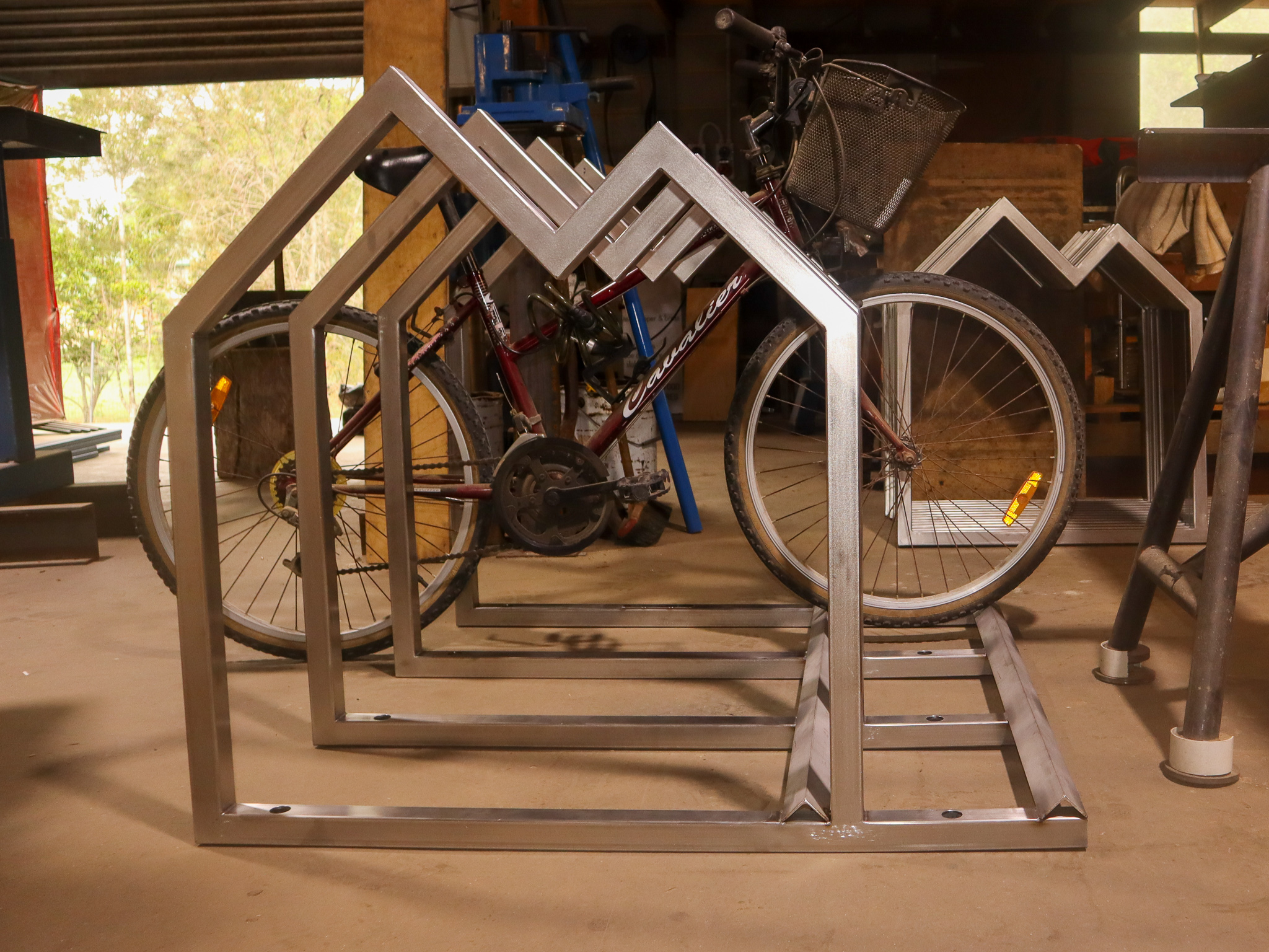 stainless steel bicycle stand