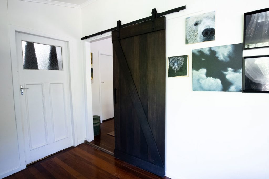 black barn door
